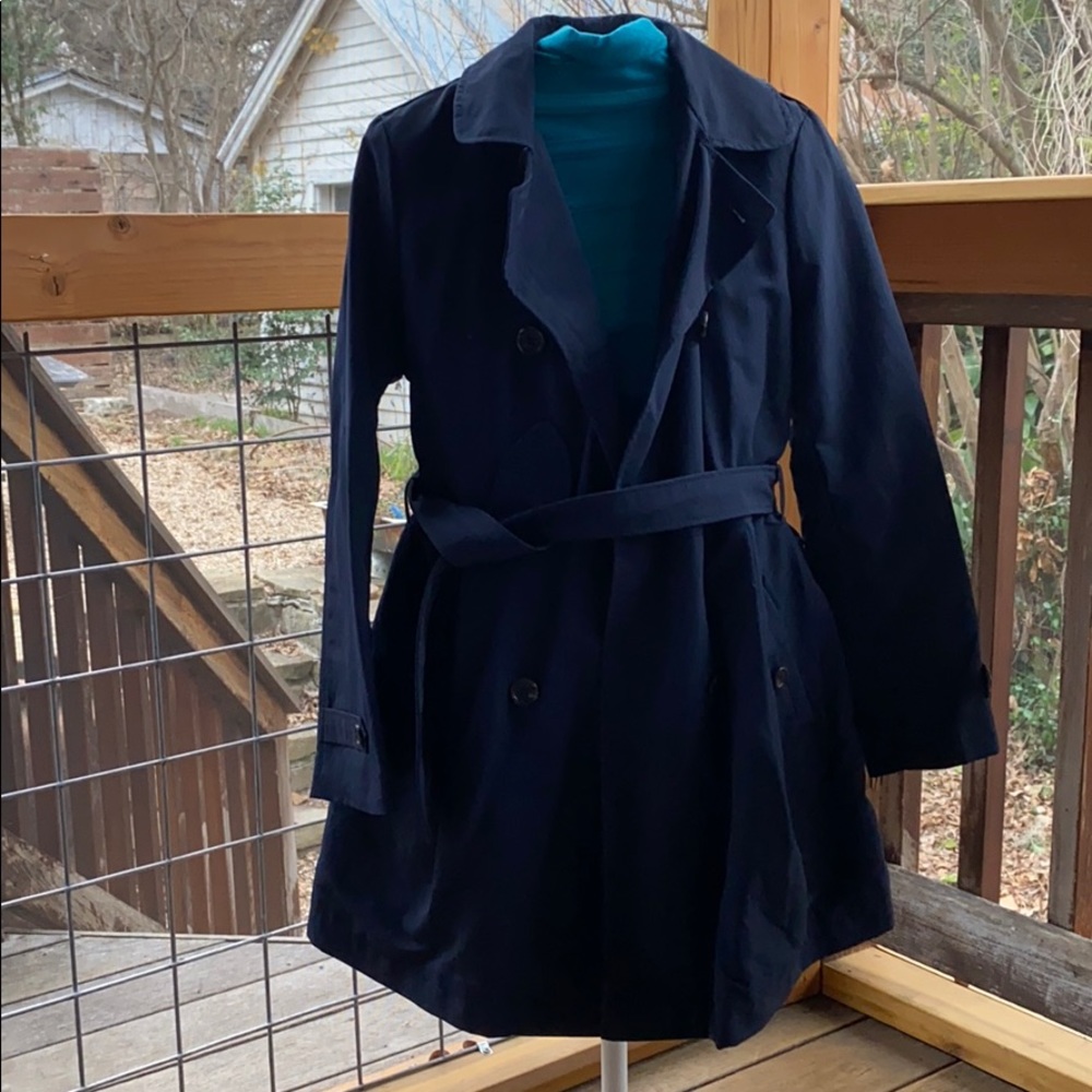 Kids belted trench raincoat